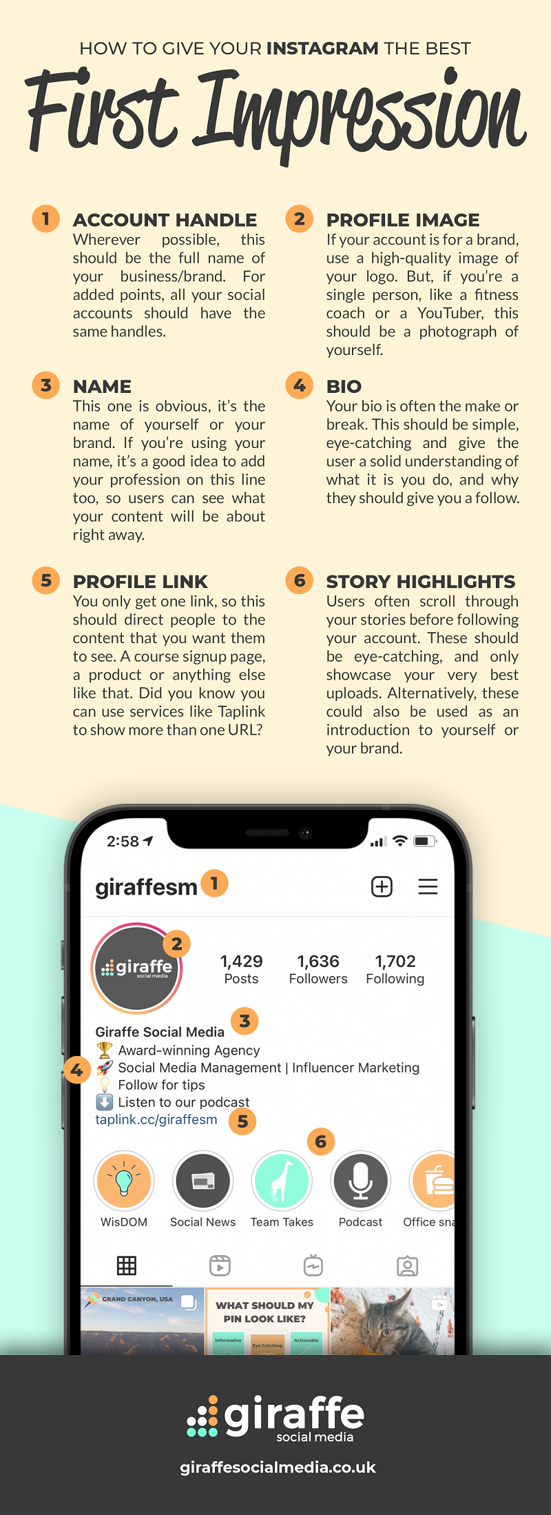 Instagram profile tips