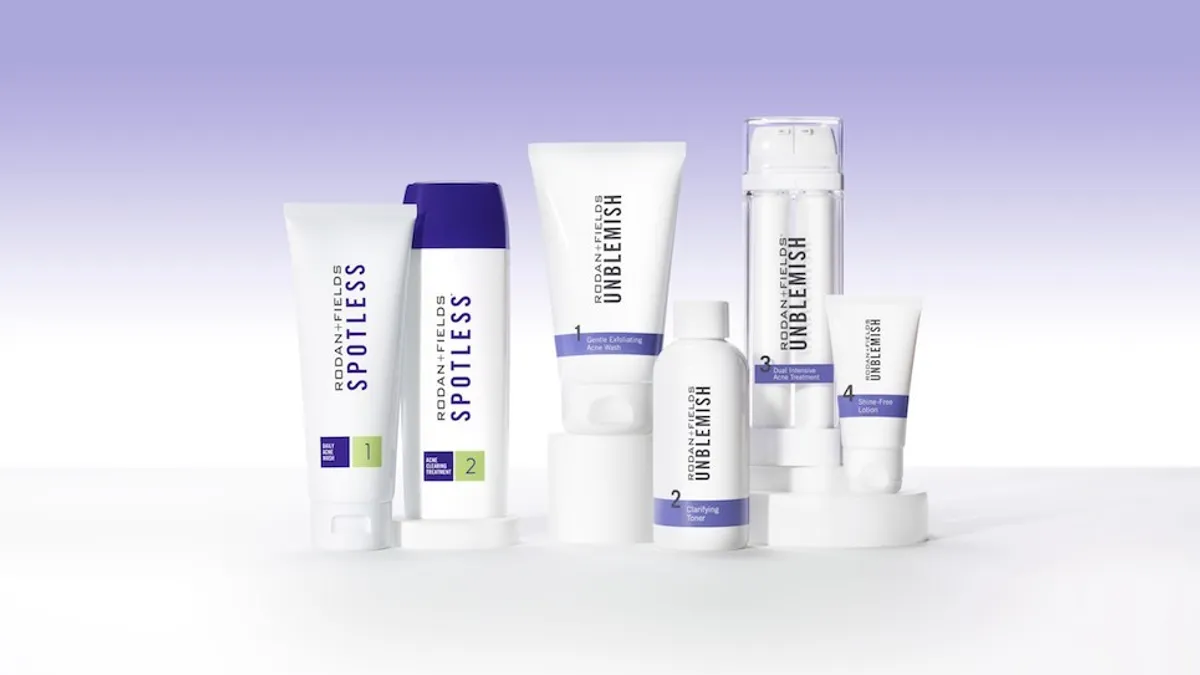 Rodan + Fields Spotless line of products.