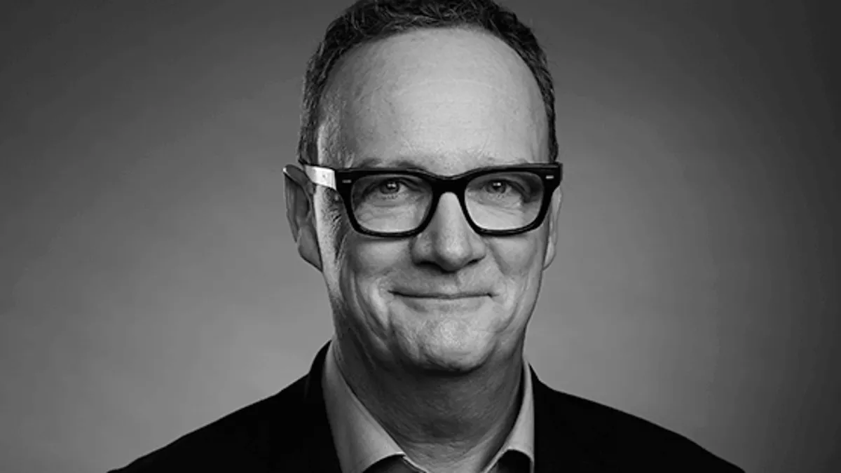 Nick West, chief medical officer of J&J unit Shockwave, smiles in a headshot.