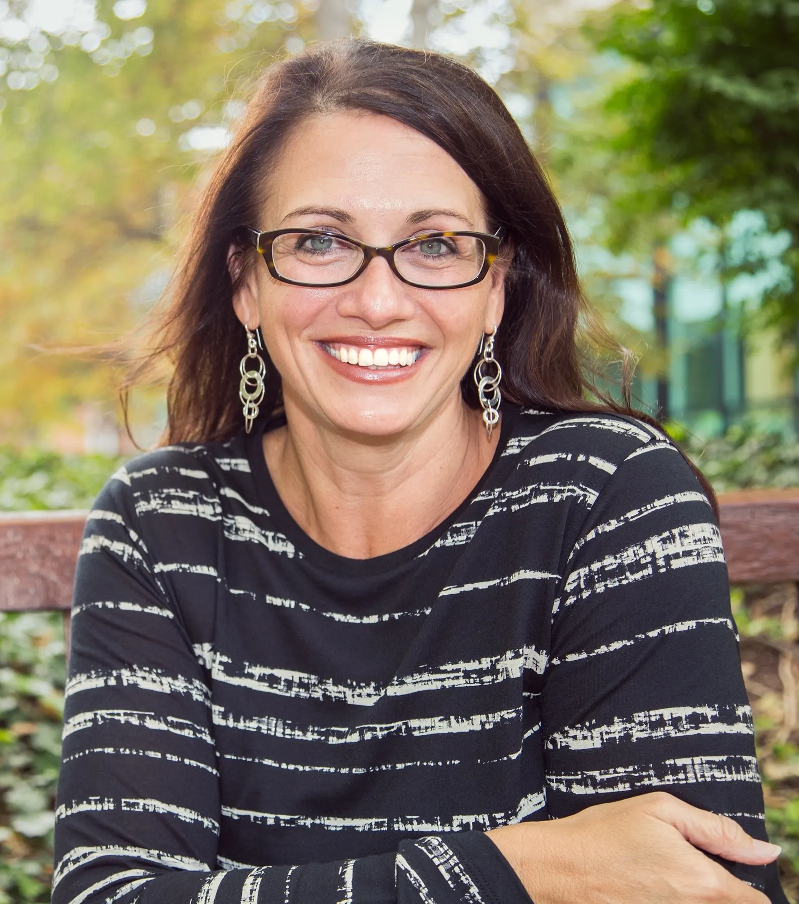 Headshot of Nestle USA Chief Marketing and Innovation Officer Vicki Felker in a sunny outdoor environment