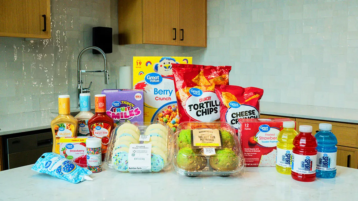 Walmart's private label brands are seen