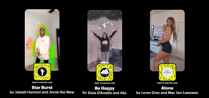 Snapchat TikTok Lenses