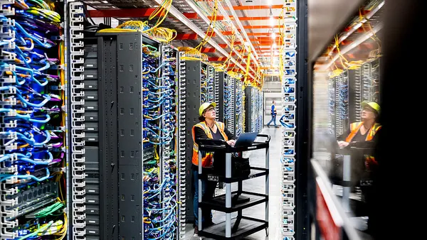 Inside an AI data center