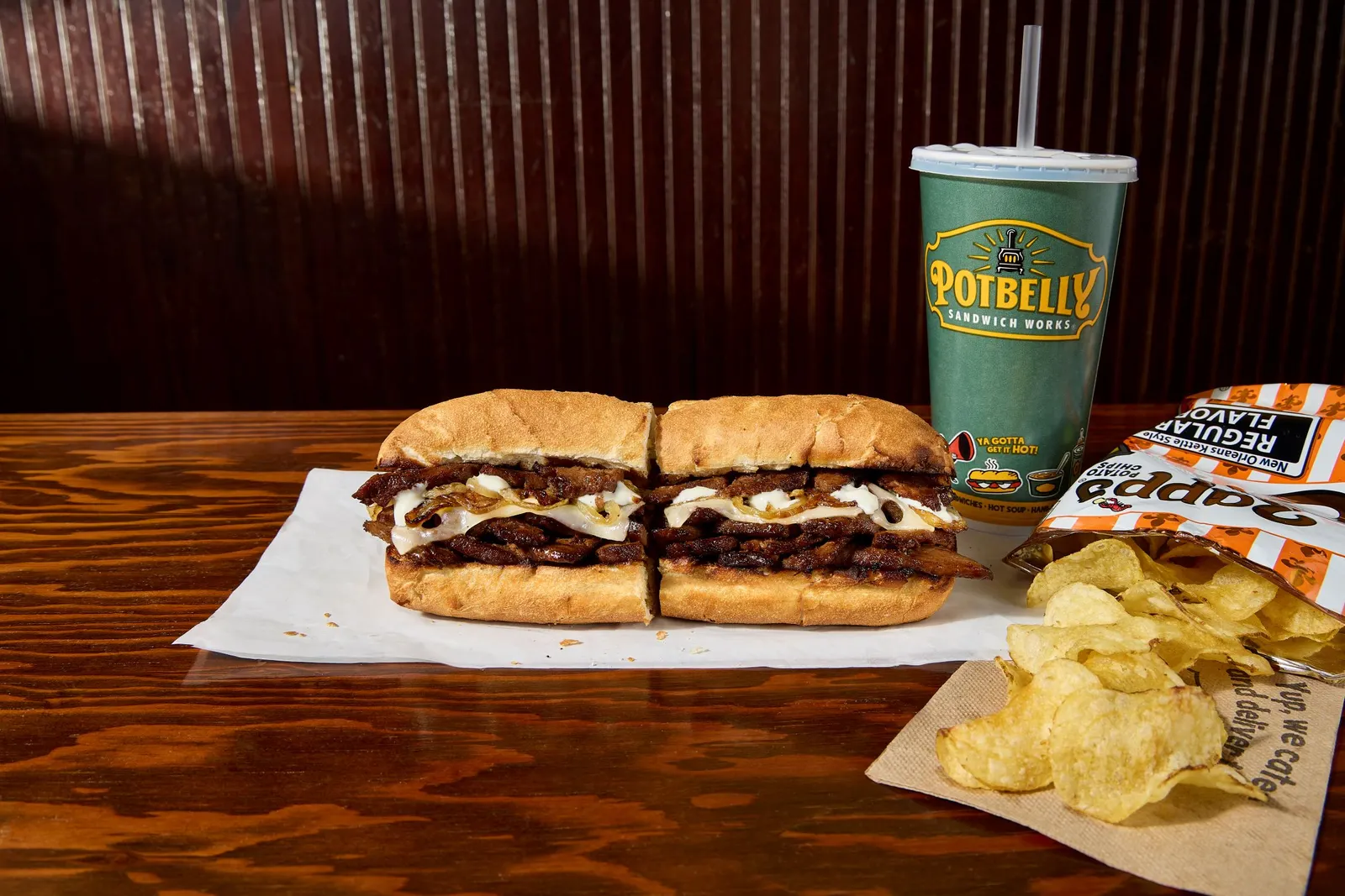 Potbelly's new prime rib steak sandwich.