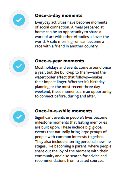 Facebook 'Moments that Matter' listing