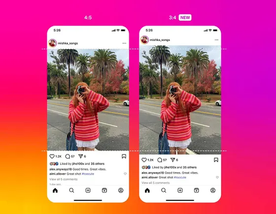 Instagram Adds Native Support for 3:4 Images