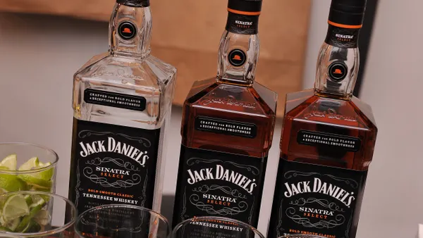 Shot of Jack Daniel's bottles during a Feb. 20, 2014 party in NYC