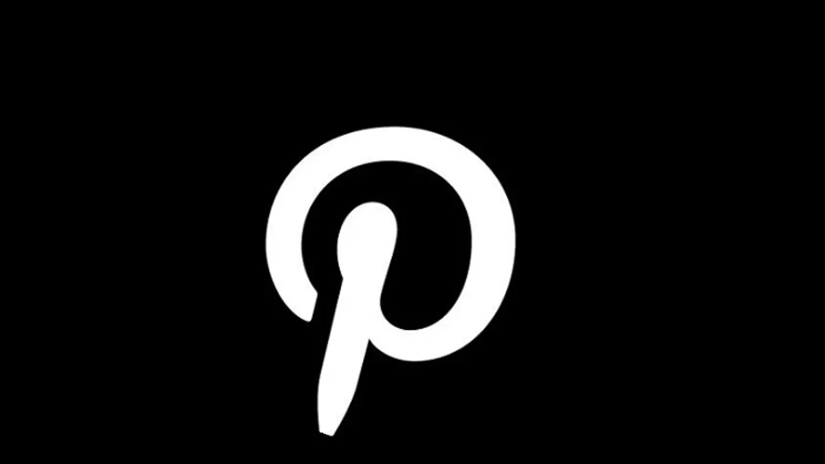 Pinterest logo black