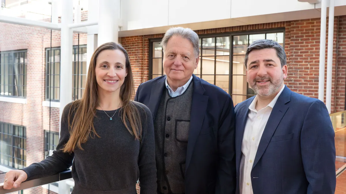 A picture of three executives of Aurora Therapeutics