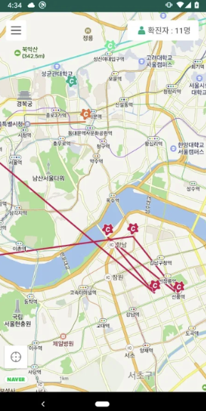South Korea location tracking
