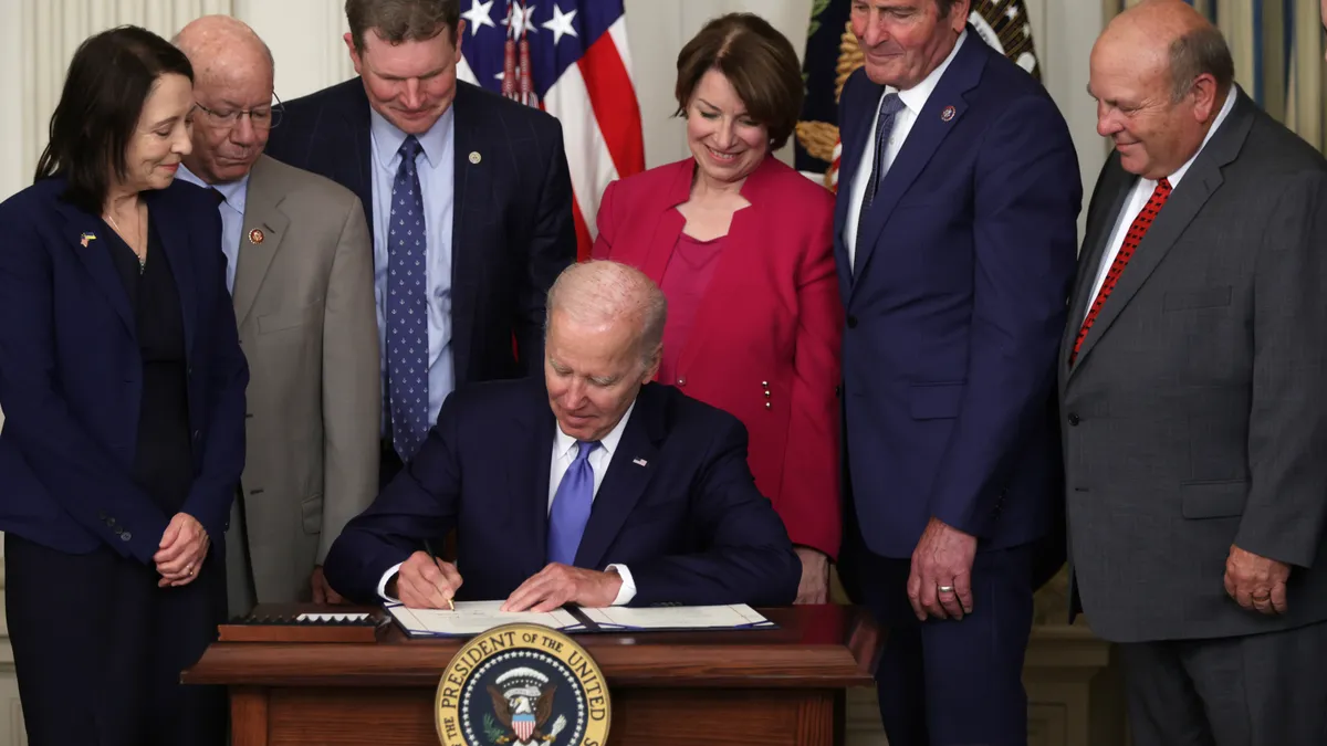 President Biden signed the Ocean Shipping Reform Act of 2022 into law.