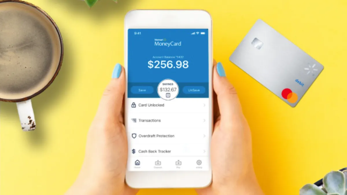 Walmart's MoneyCard offered as demand deposit account.