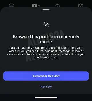Instagram read only mode