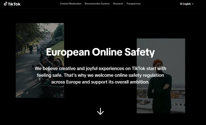 TikTok EU Safety Hub