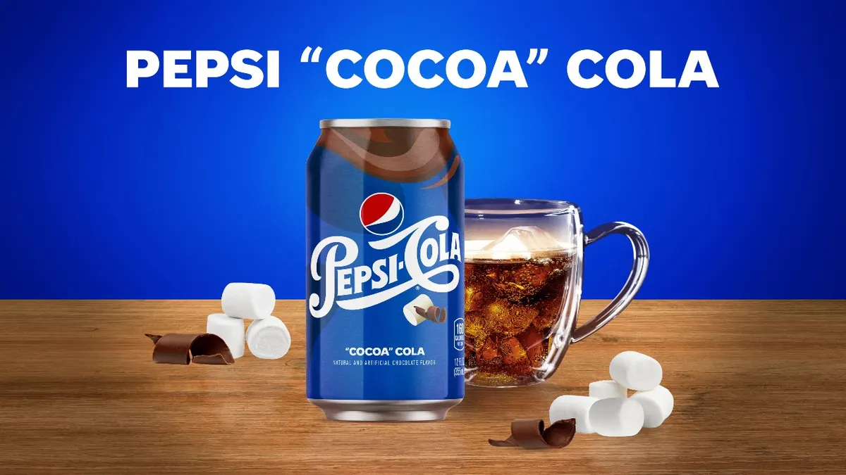 PepsiCo said it will launch Pepsi "Cocoa" Cola in 2021