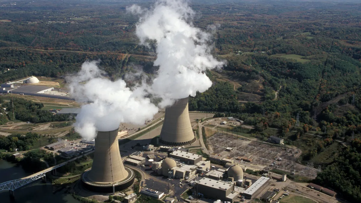 Energy Harbor's Beaver Valley nuclear power plant, which would be sold to Vistra under a pending deal.