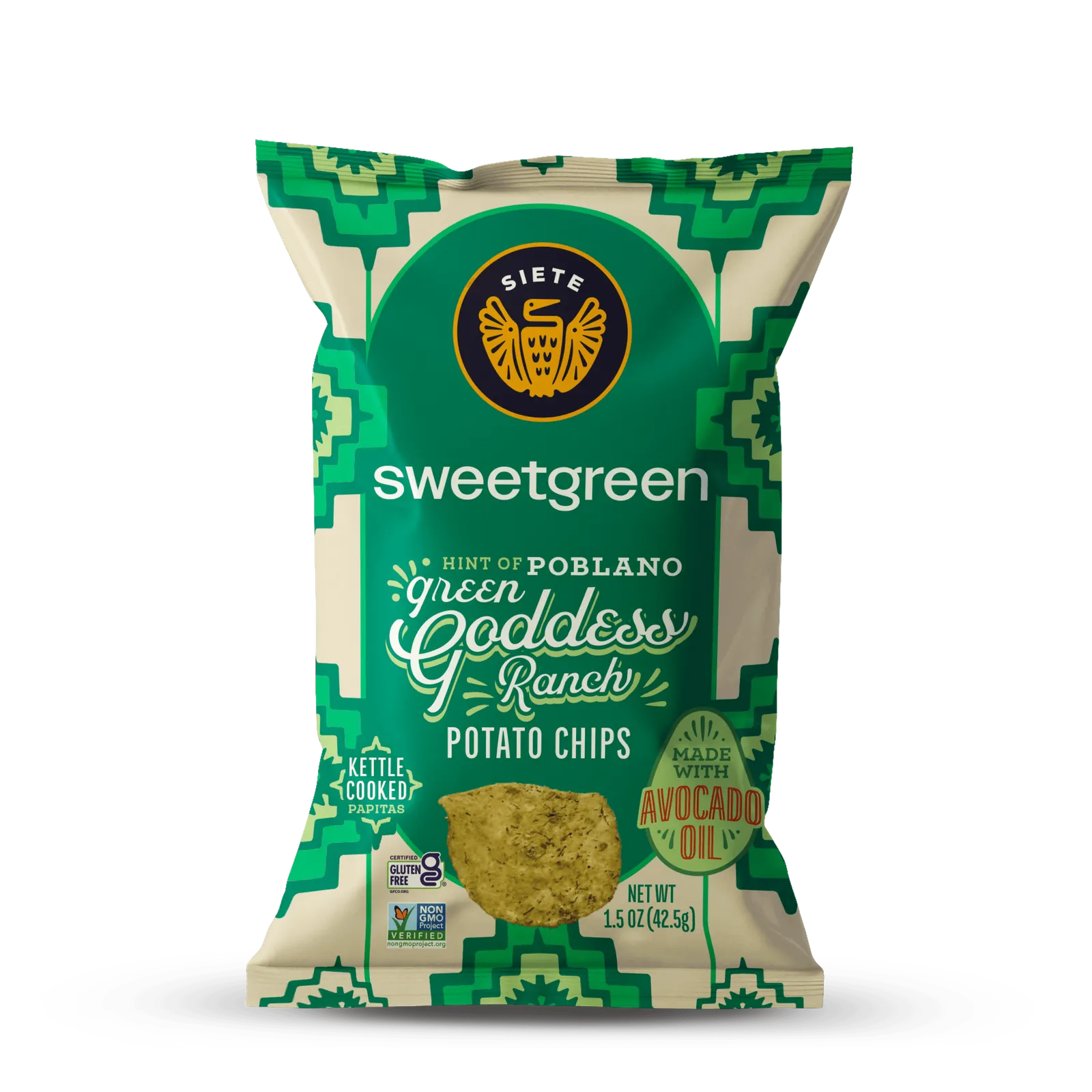 Siete x Sweetgreen Green Goddess potato chips