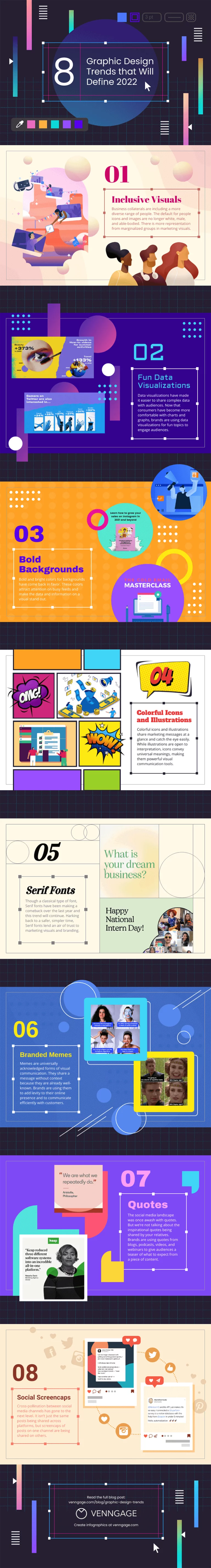 8 Graphic Design Trends for 2022 listing