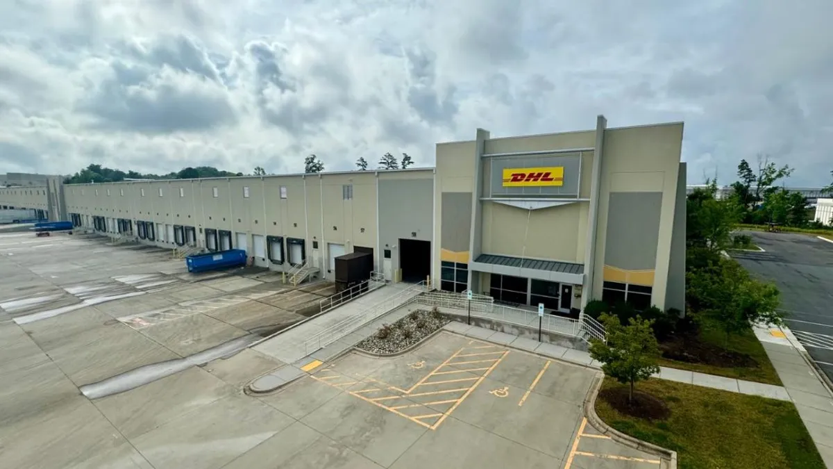 A DHL warehouse in Concord, North Carolina.