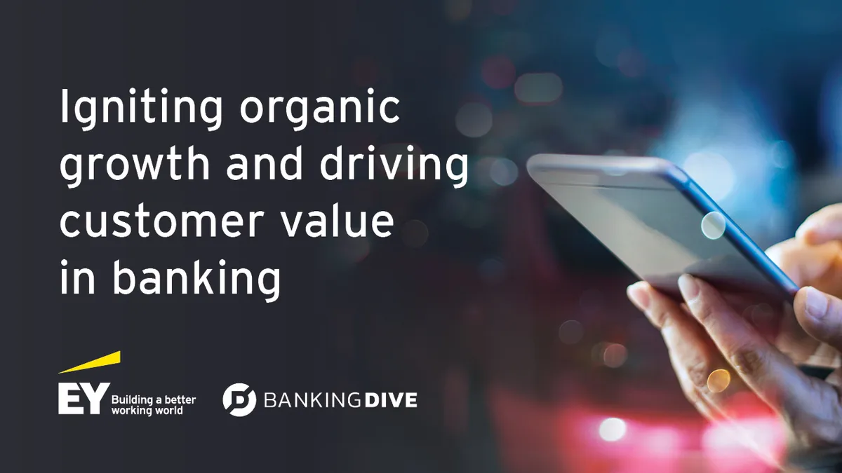 This is the cover image for the podcast series Igniting organic growth and driving customer value in banking.