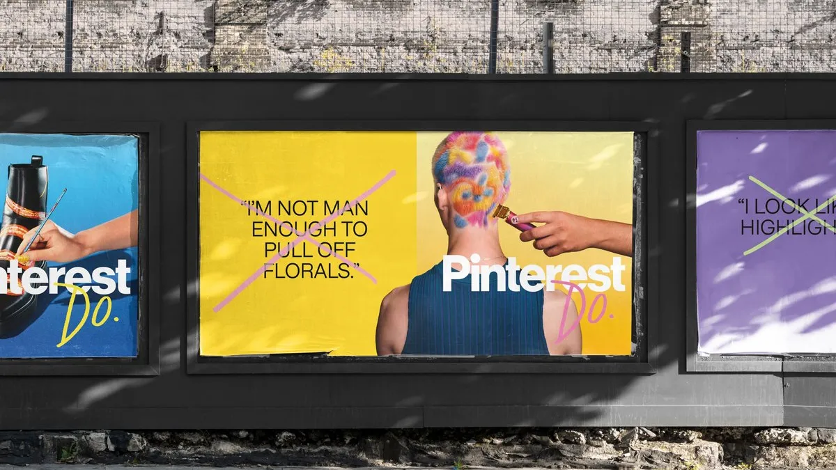 Pinterest "Don't Don't Yourself" campaign image