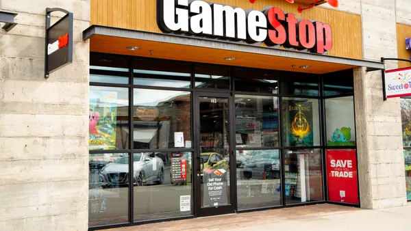 A GameStop storefront