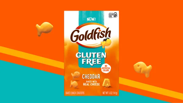 Goldfish's gluten-free option is shown