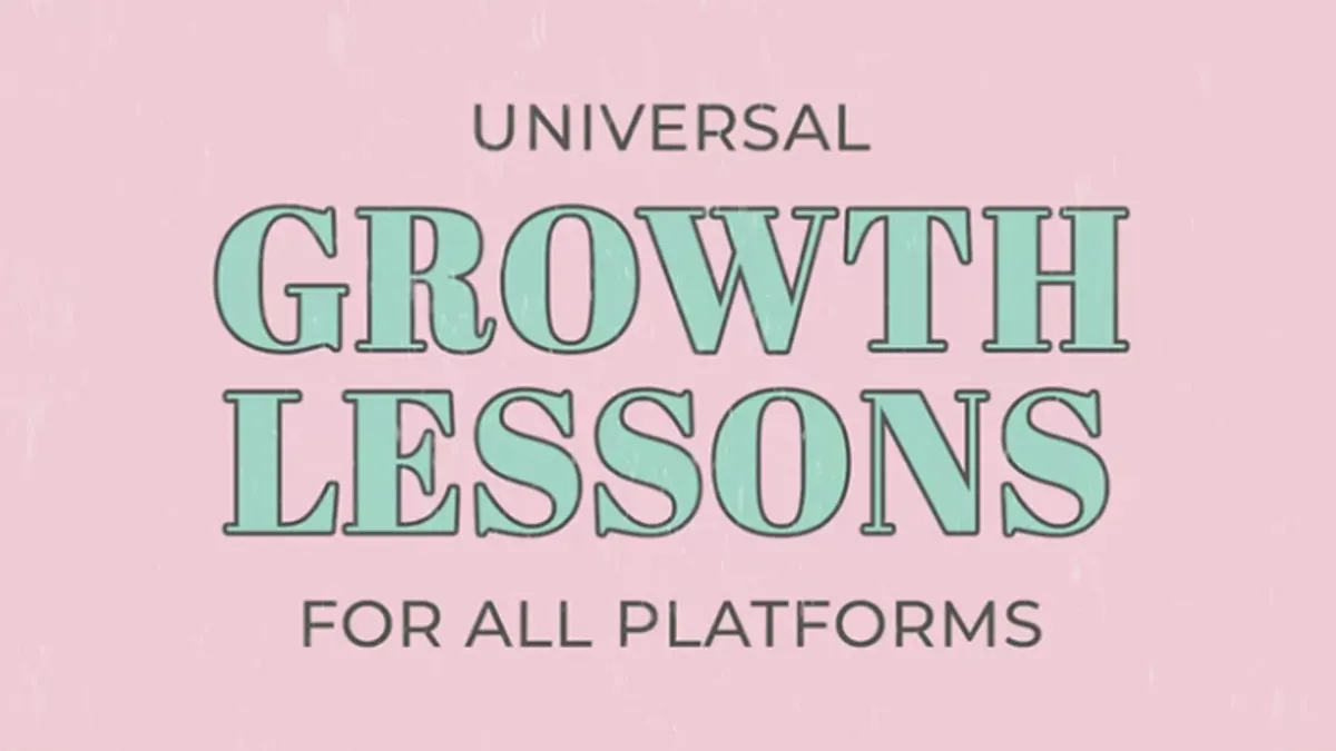 Social Media Growth Tips infographic