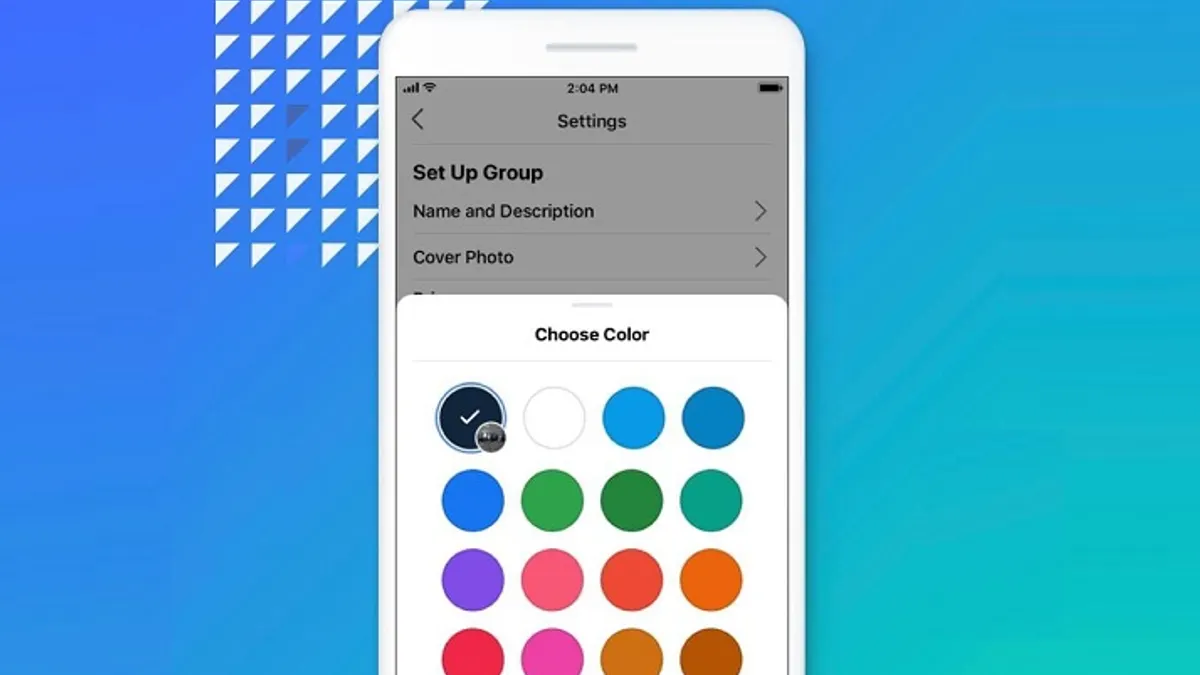 Facebook groups colors