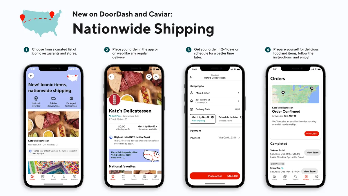 DoorDash Nationwide Shipping