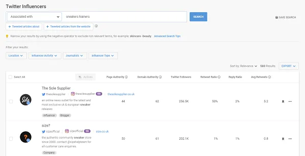 BuzzSumo example
