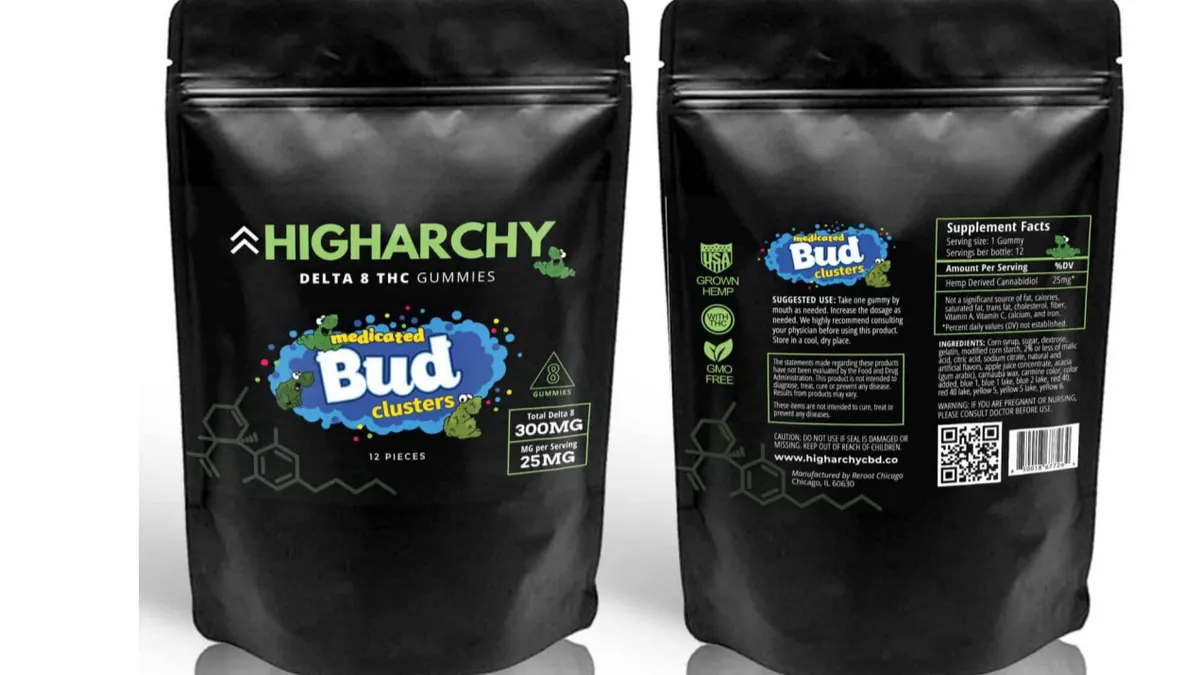 Medicated Bud Bites, from a trademark lawsuit filed by Nerds manufacturer Ferrara.