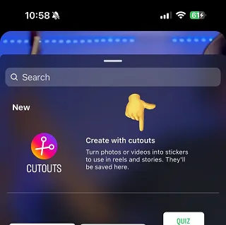 Instagram cut out