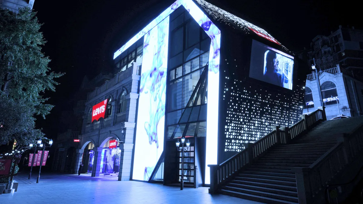 Levi's opened its largest store in China in Wuhan in October.