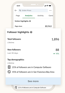 LinkedIn mobile analytics