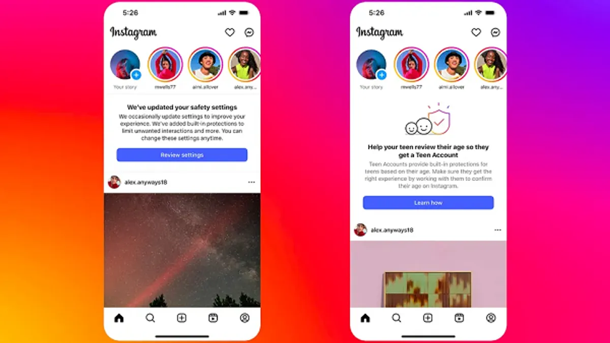Instagram teen protections