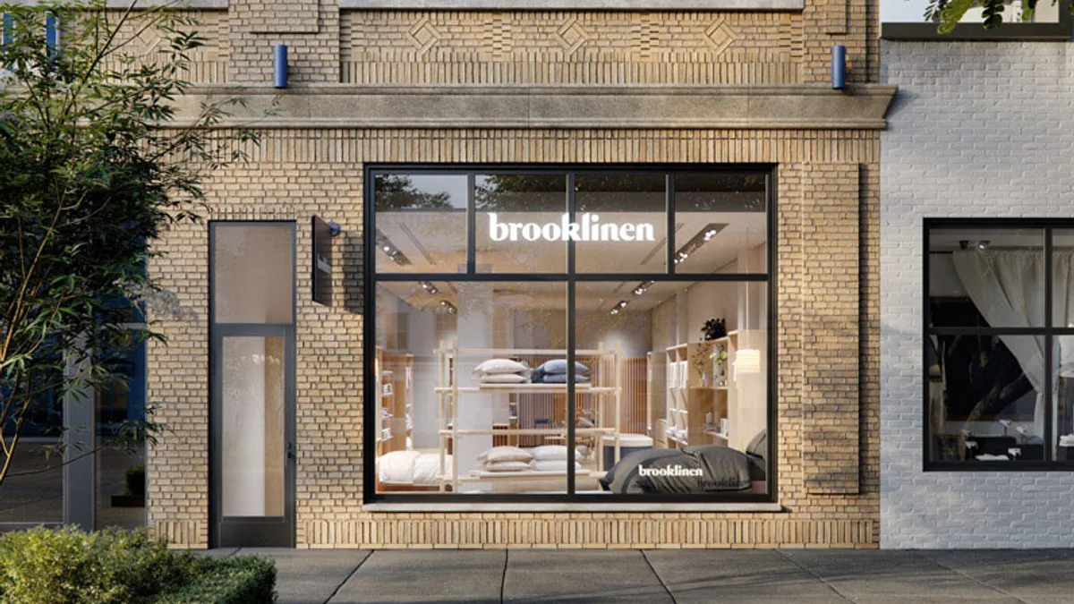 Brooklinen storefront in Washington, DC