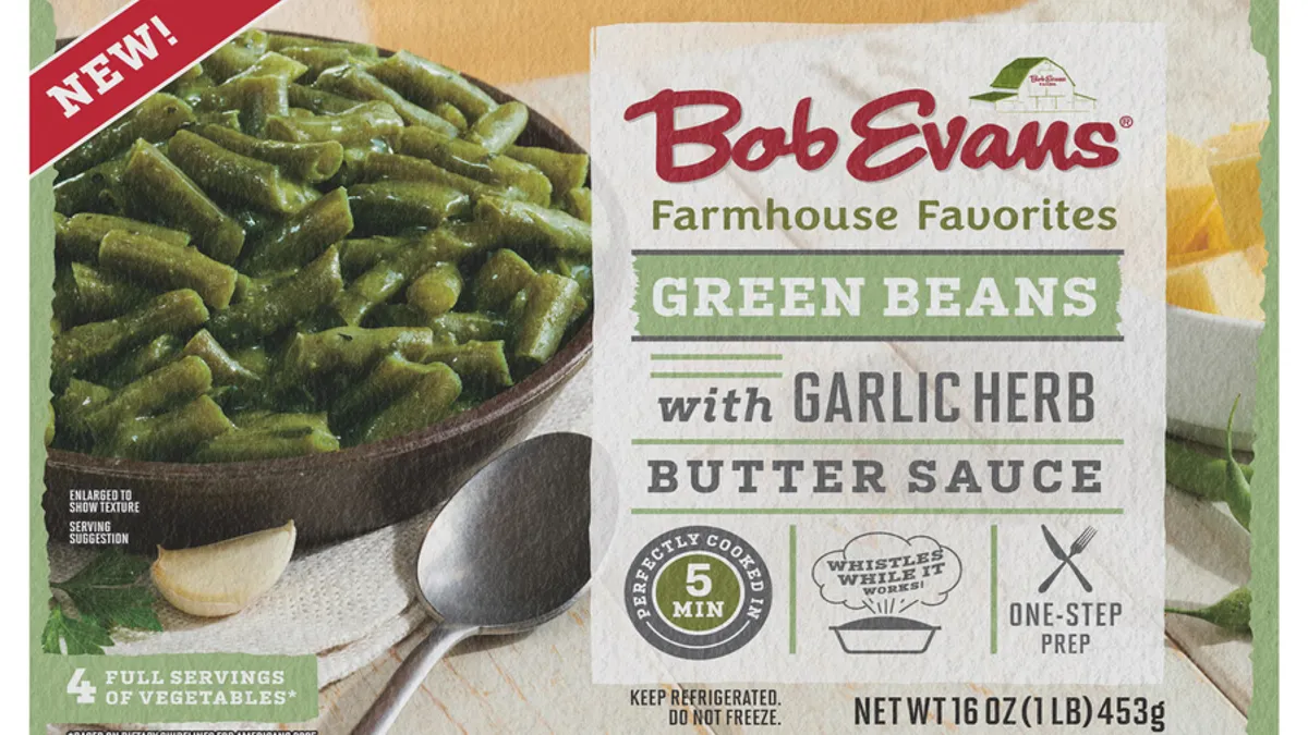 Post Holdings' new Bob Evans Farmhouse Favorites vegetables sides.