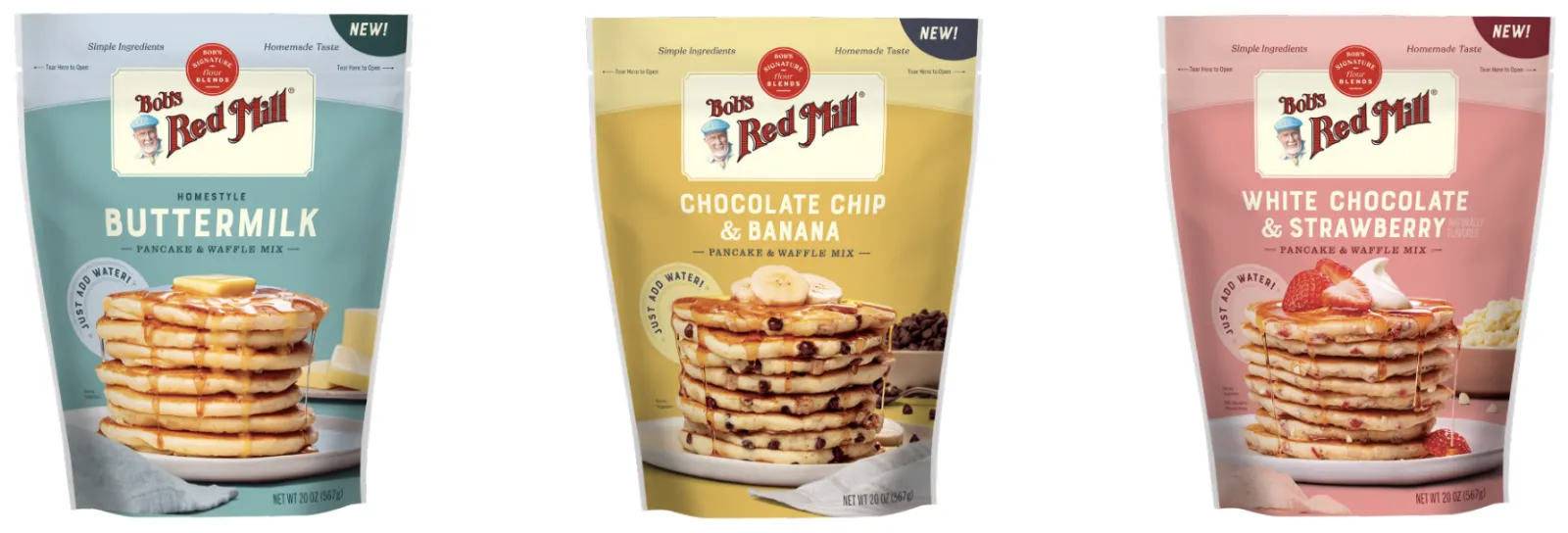 Bob&#x27;s Red Mill pancake and waffle mixes