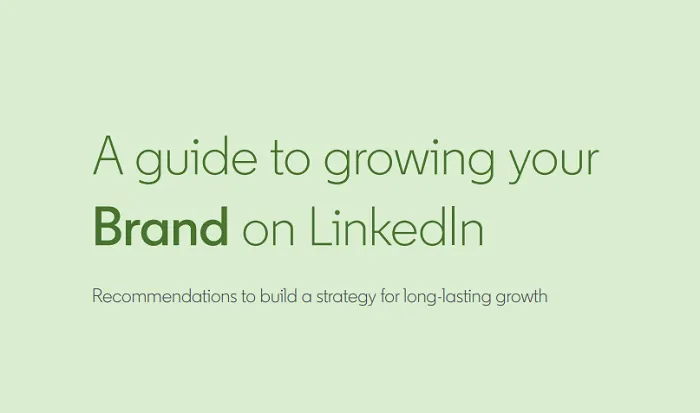 LinkedIn Publishes New Guide to Effective Brand Building on the ...