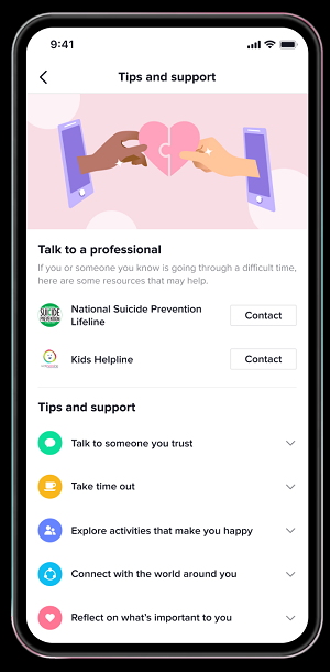 TikTok help platform