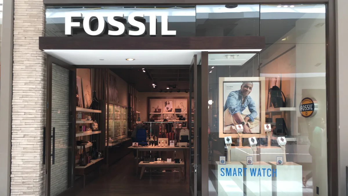 A Fossil storefront.