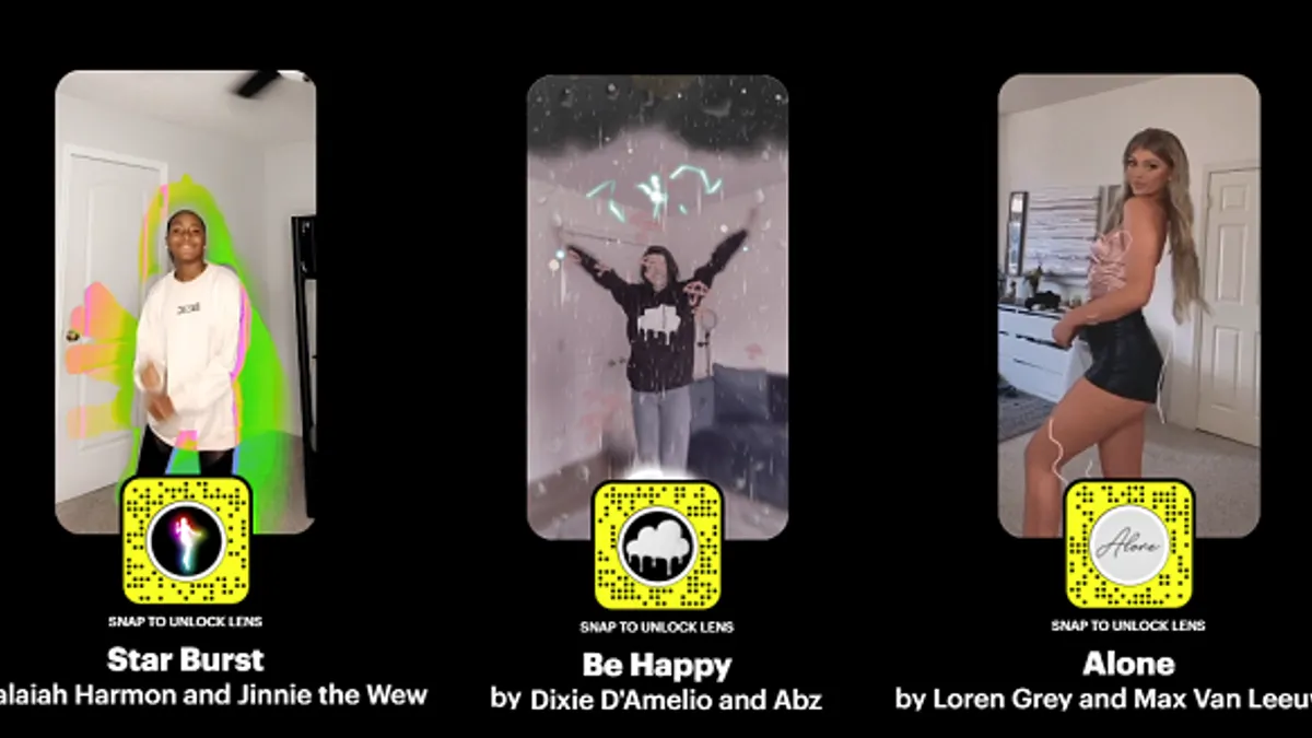 Snapchat TikTok Lenses