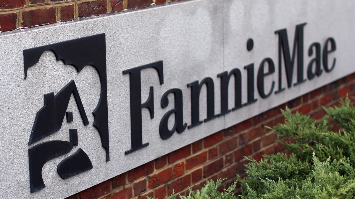 Fannie Mae sign at corporate headquarters