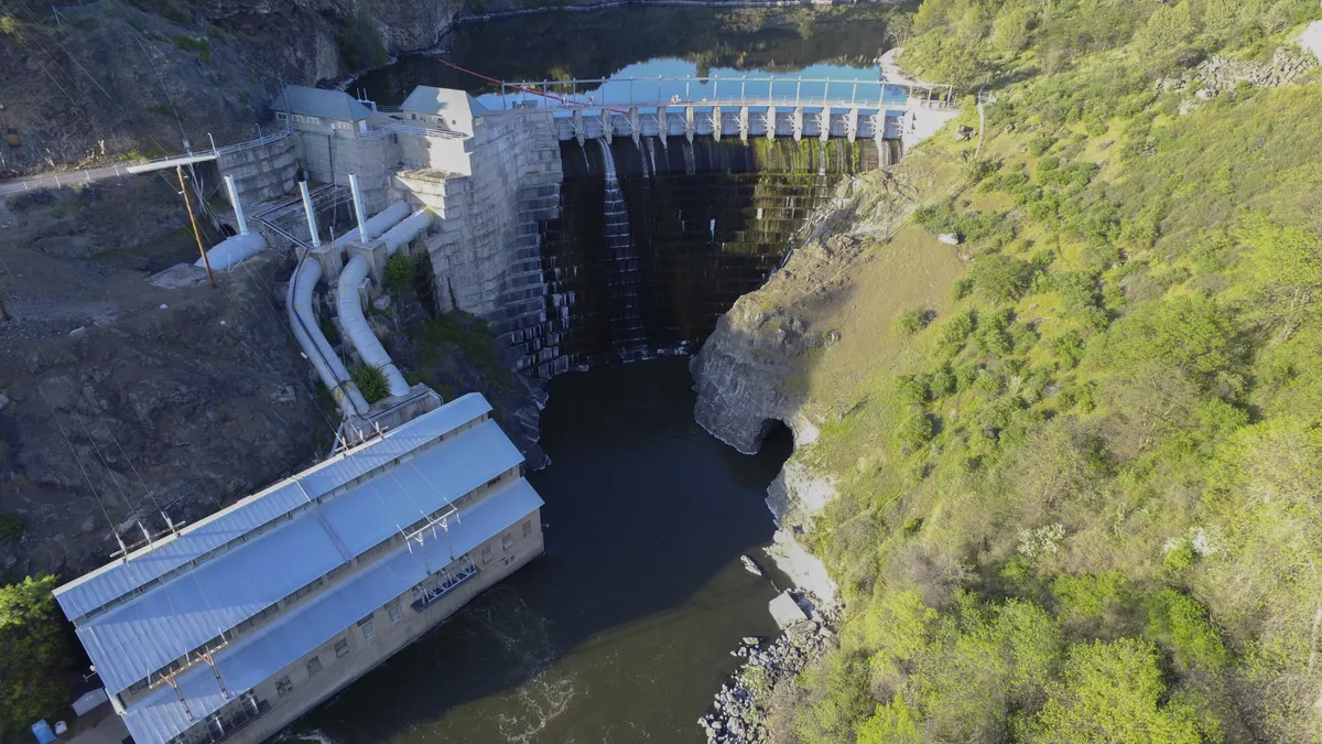 Aerial image of Copco No. 1 Dam