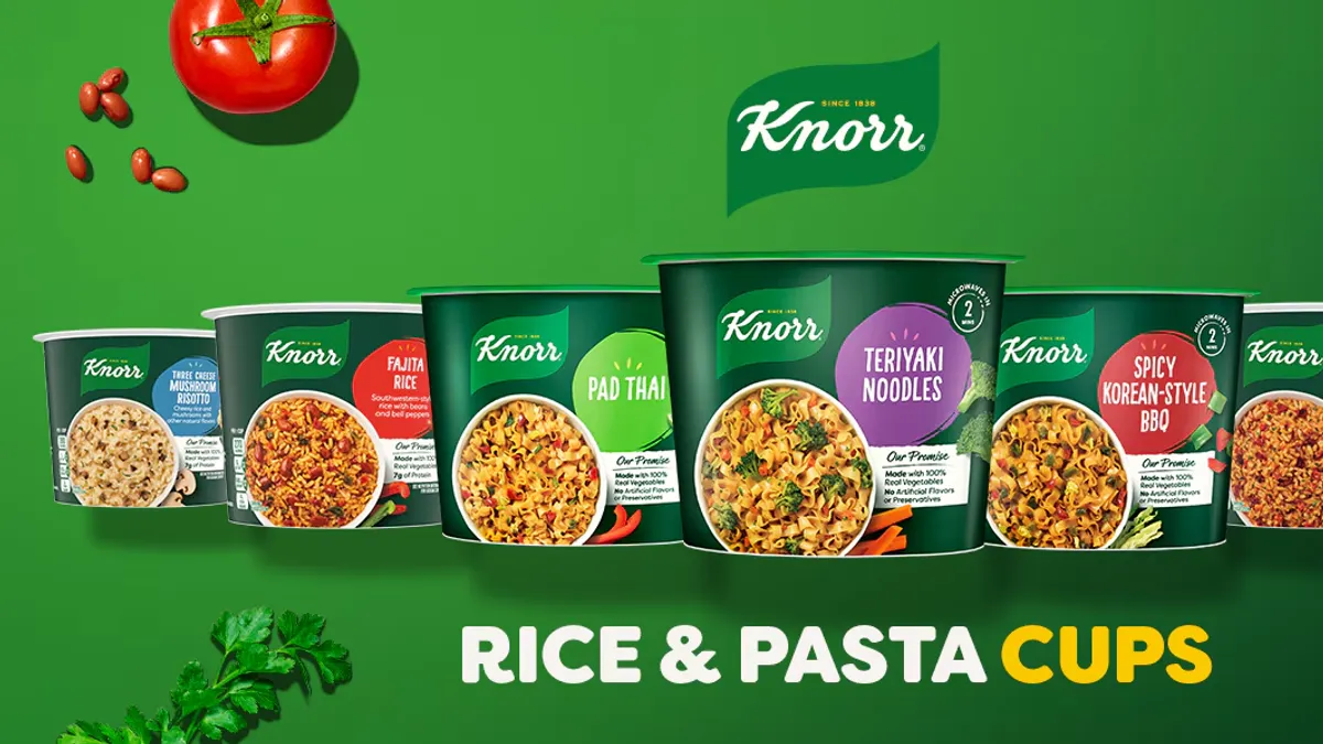 Unilever's new Cups line launched under its Knorr brand.