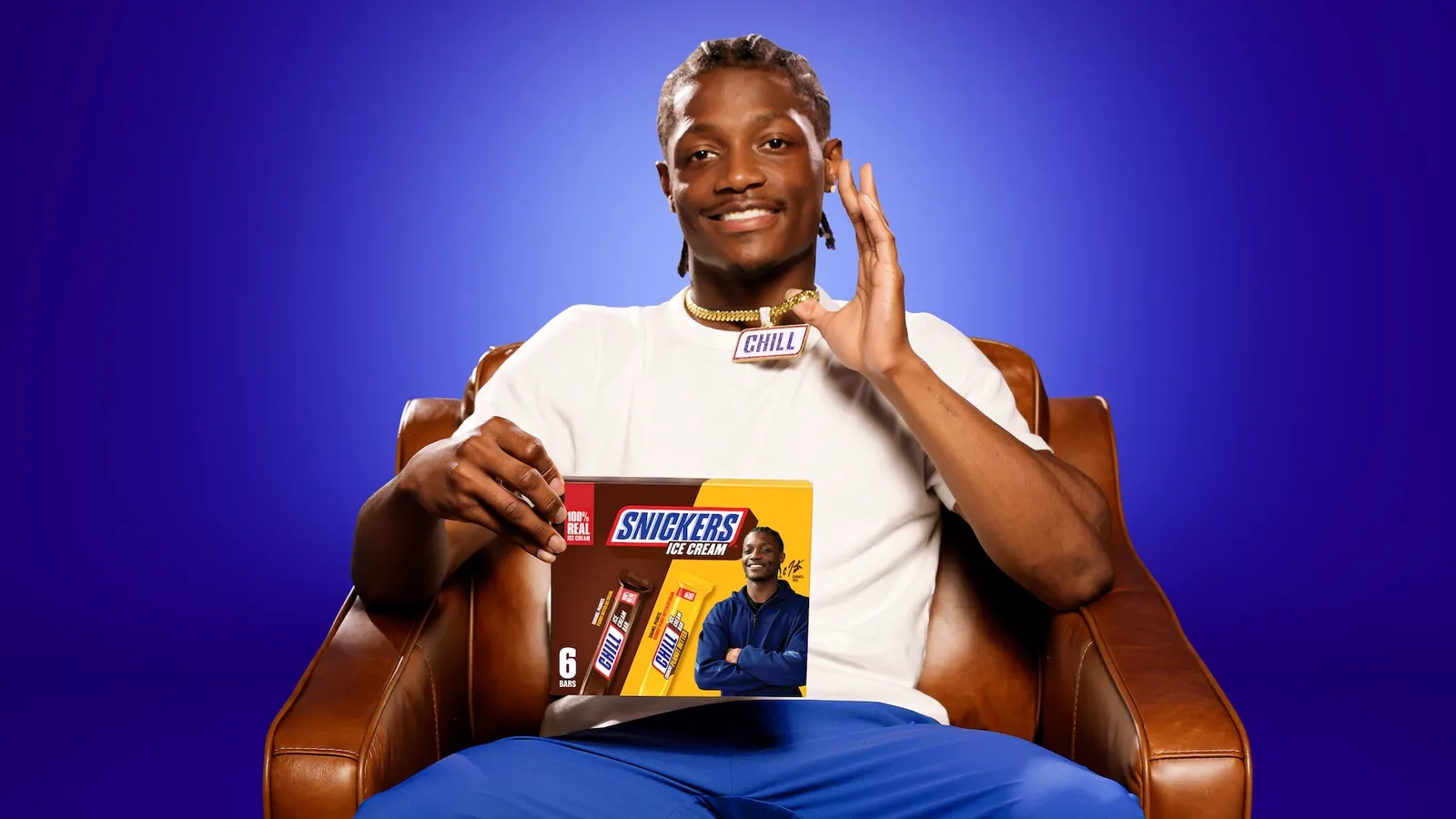 Carnell Tate for Snickers Ice Cream