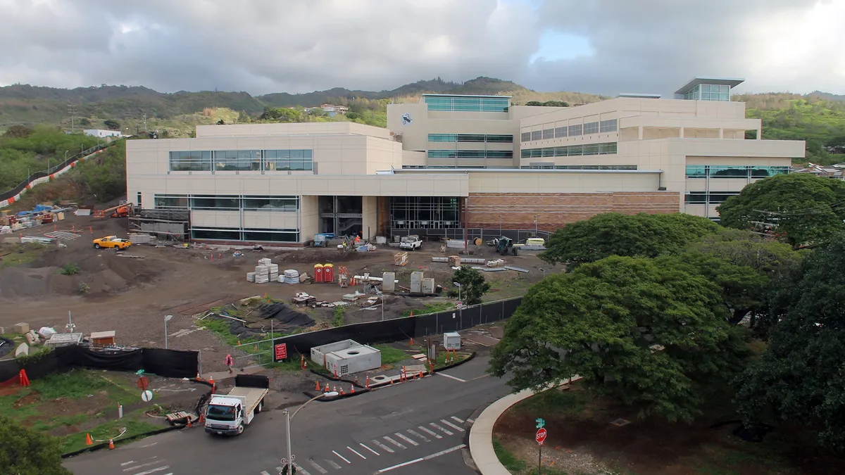 Construction on the U.S. Army Pacific's Command and Control Facility on Fort Shafter in Honolulu, Hawaii.
