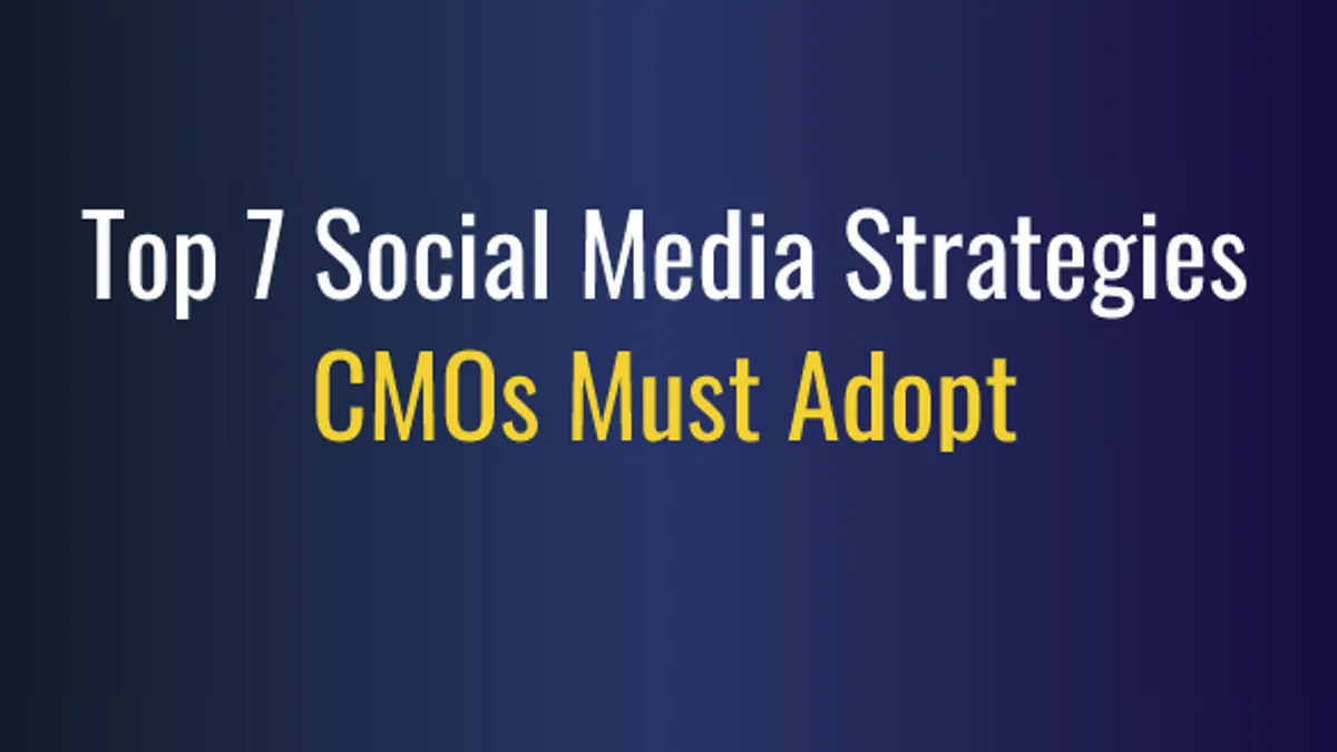 Top 7 CMO strategies infographic