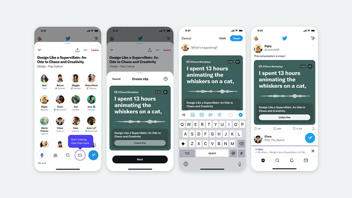 Twitter Spaces clipping
